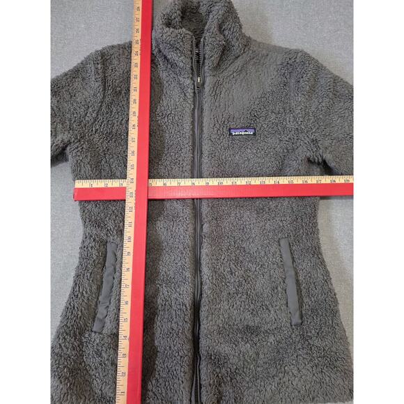 Patagonia Los Gatos Full Zip Sherpa Fleece Jacket Gray Womens Size M Fuzzy - Picture 2 of 8